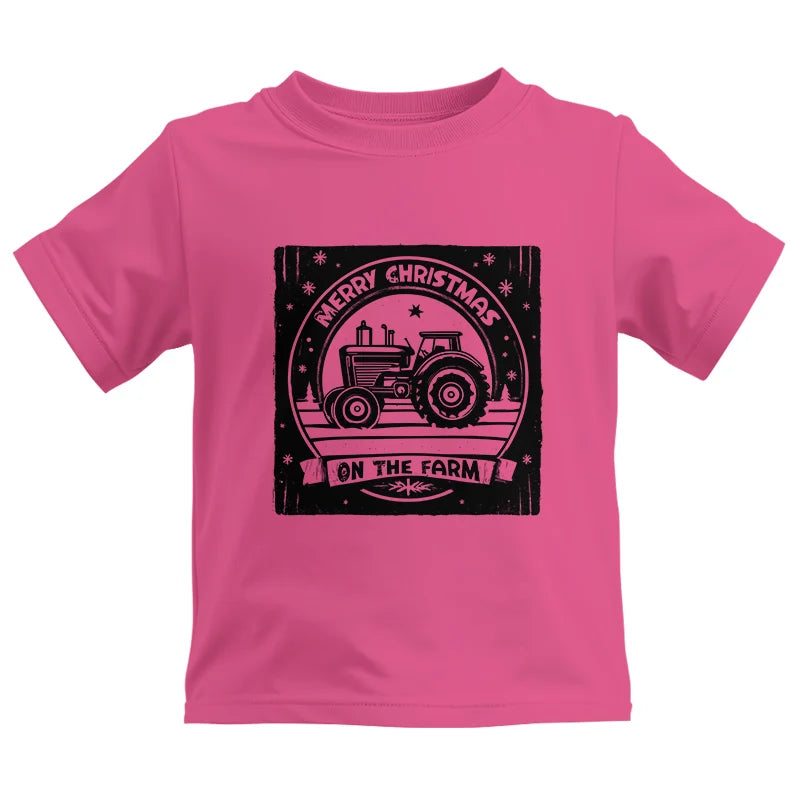 Merry Chritmas On The Farm 5 - Kids Heavy Cotton™ Tee