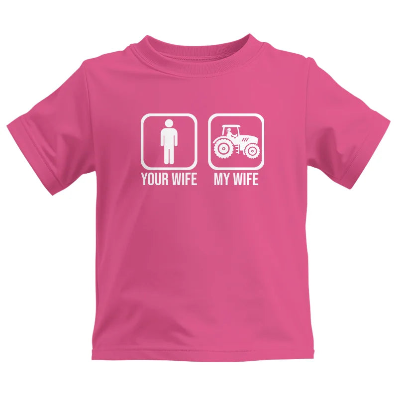 Image of My Wife Is Cooler Than Yours Funny Farm Tractor 1 - Kids Heavy Cotton™ Tee