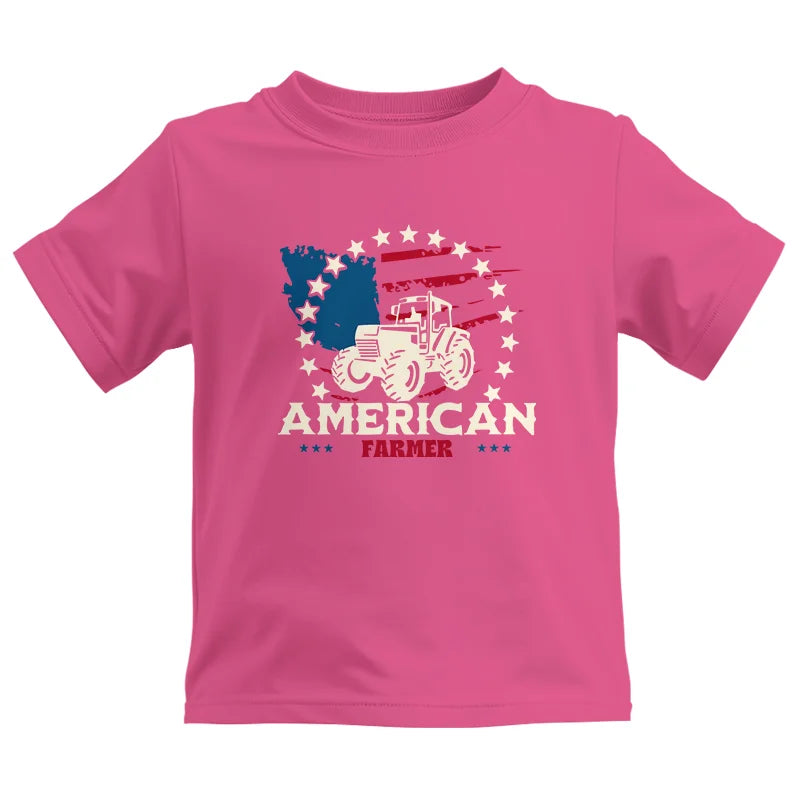 Image of Proud To Be An American Farmer Citizen Veteran - Kids Heavy Cotton™ Tee