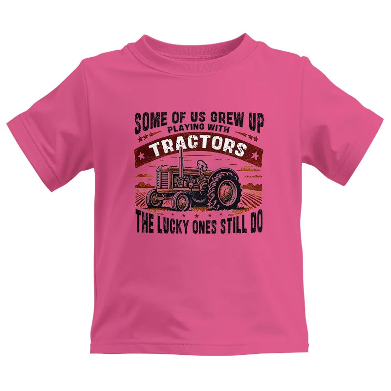 Image of Some Of Us Grew Up Playing With Tractors 2 - Kids Heavy Cotton™ Tee