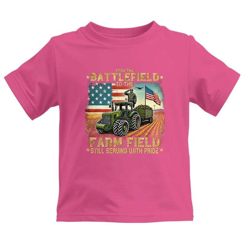 Veteran Farmer From The Battlefield To The Farm Field 2 - Kids Heavy Cotton™ Tee