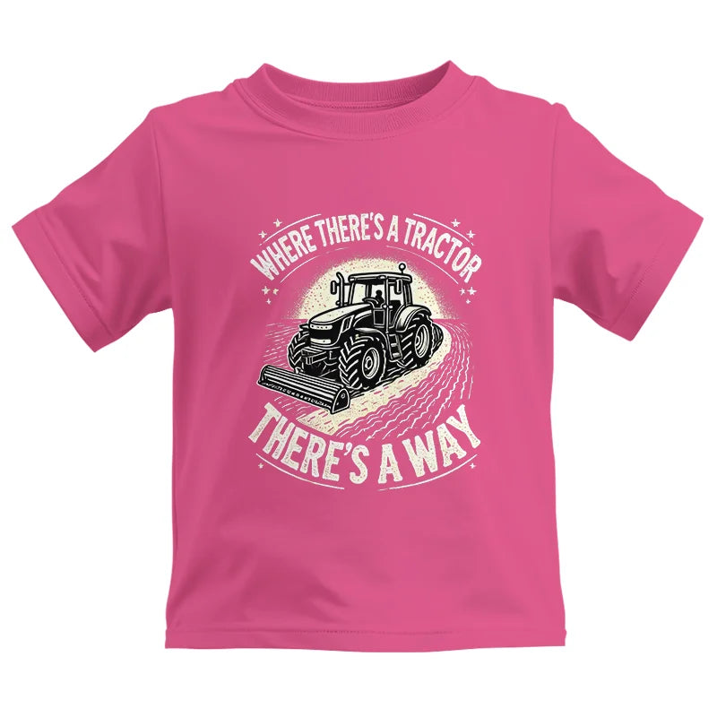 Image of Where There's A Tractor There's A Way 1 - Kids Heavy Cotton™ Tee