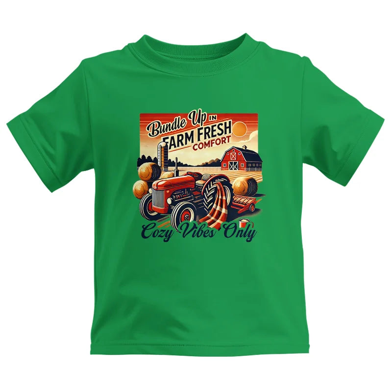 Image of Bundle Up in Farm Fresh Comfort_Cozy Vibes Only 2 - Kids Heavy Cotton™ Tee