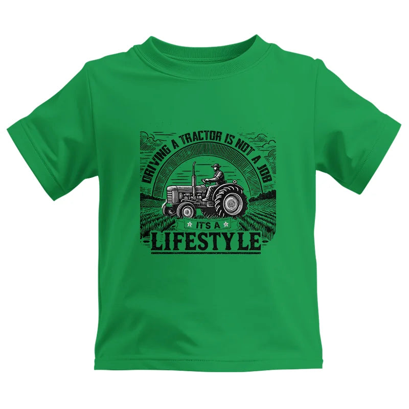 Image of Driving A Tractor Not A Job A Lifestyle - Kids Heavy Cotton™ Tee