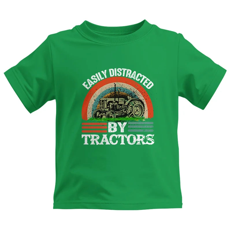 Image of Easily Distracted By Tractors - Kids Heavy Cotton™ Tee