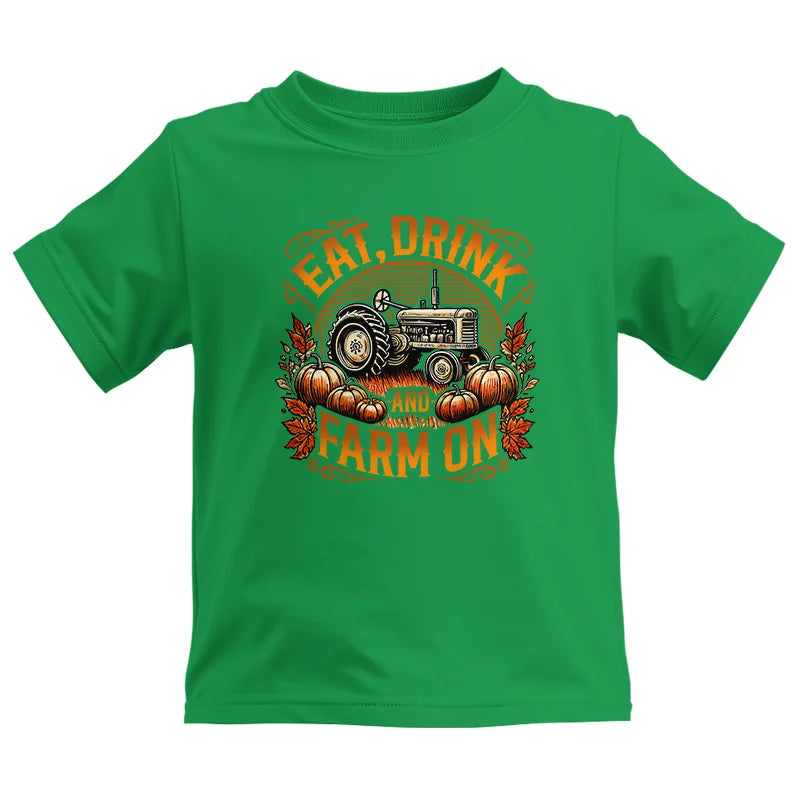 Image of Eat Drink and Farm On 2 - Kids Heavy Cotton™ Tee