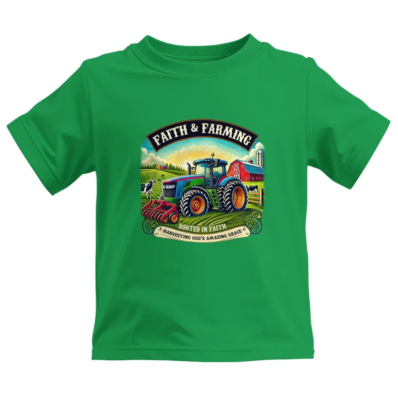 Image of Faith And Farming 2 - Kids Heavy Cotton™ Tee