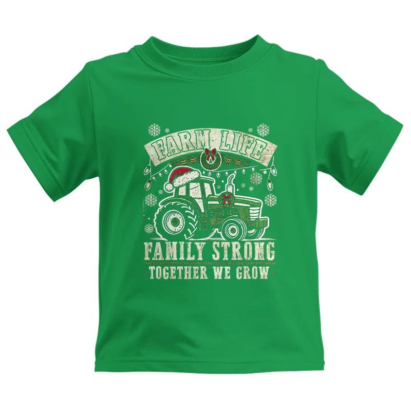 Image of Farm Life Family Strong Together We Grow - Kids Heavy Cotton™ Tee