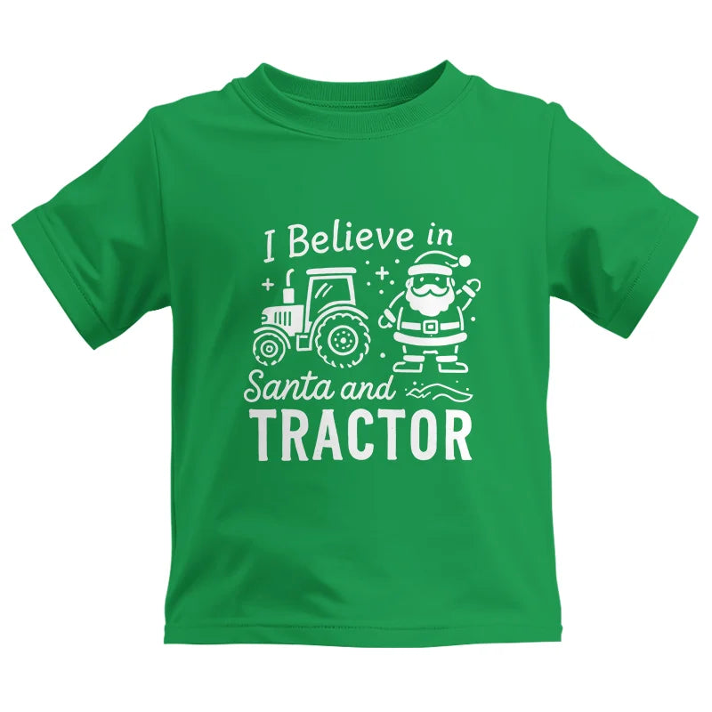 I Believe In Santa And Tractor - Kids Heavy Cotton™ Tee