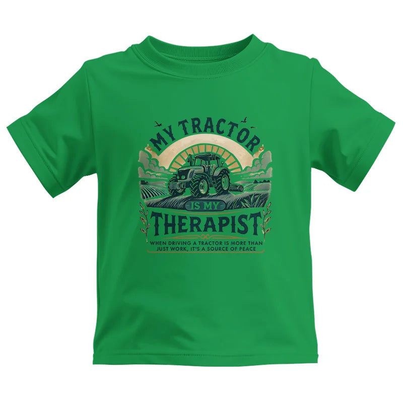 My Tractor Is My Therapist - Kids Heavy Cotton™ Tee