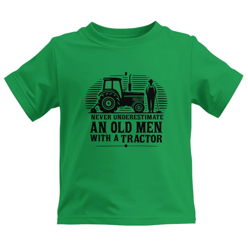 Never Underestimate An Old Men With A Tractor - Kids Heavy Cotton™ Tee