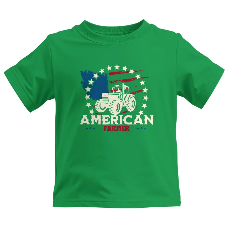 Image of Proud To Be An American Farmer Citizen Veteran - Kids Heavy Cotton™ Tee