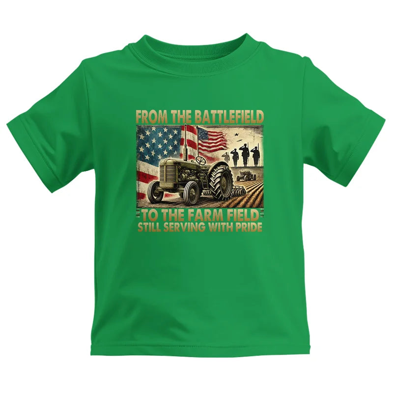 Veteran Farmer From The Battlefield To The Farm Field 1 - Kids Heavy Cotton™ Tee