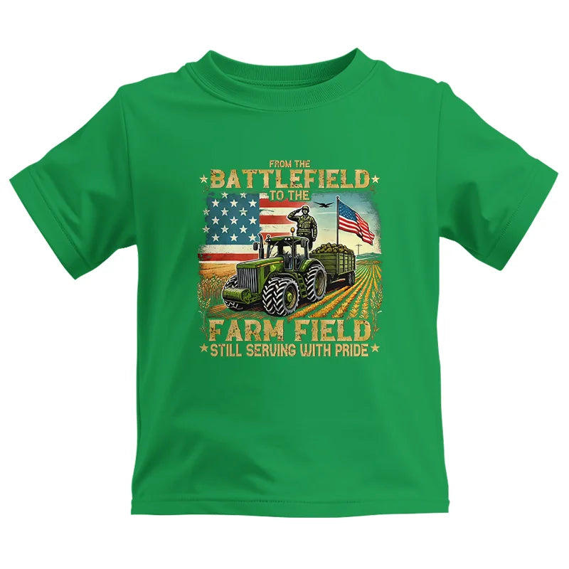 Veteran Farmer From The Battlefield To The Farm Field 2 - Kids Heavy Cotton™ Tee