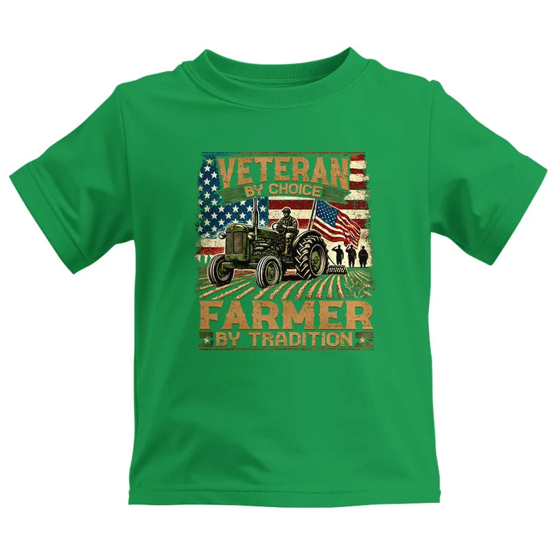 Image of Veteran Farmer Veteran By Choice_Farmer By Tradition - Kids Heavy Cotton™ Tee