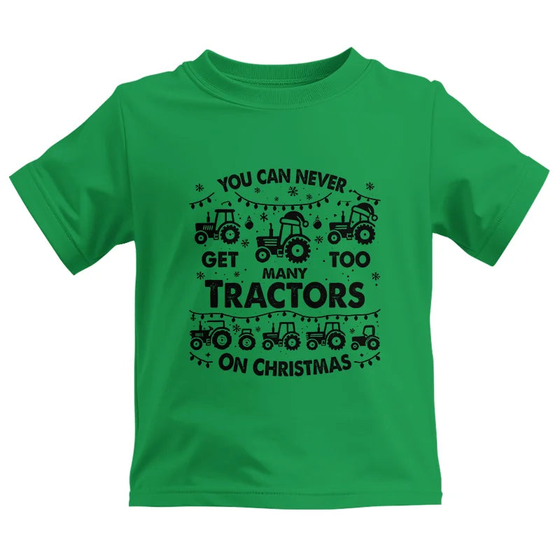 Image of You Can Never Get Too Many Tractors On Christmas - Kids Heavy Cotton™ Tee