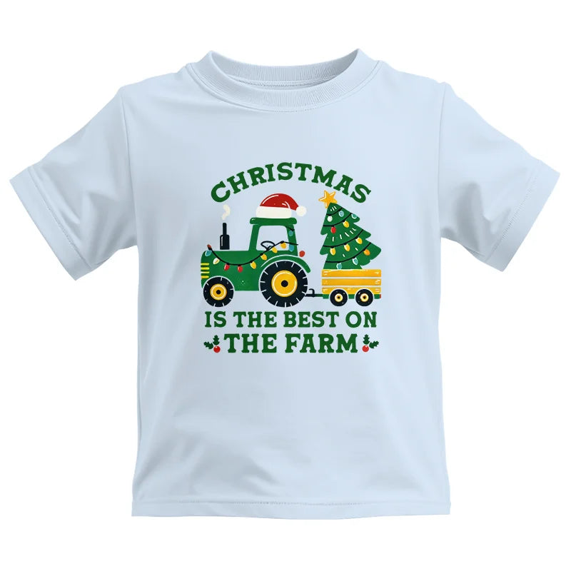 Christmas Is The Best On The Farm - Kids Heavy Cotton™ Tee