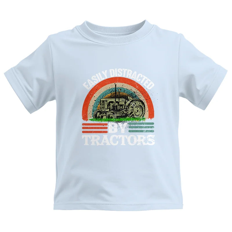 Image of Easily Distracted By Tractors - Kids Heavy Cotton™ Tee