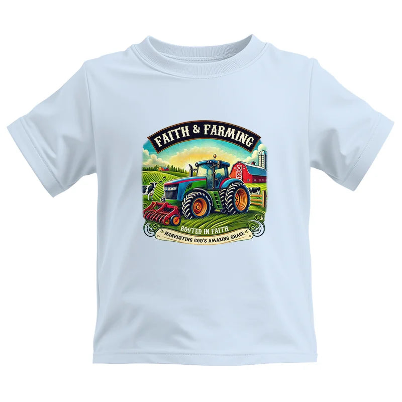 Image of Faith And Farming 2 - Kids Heavy Cotton™ Tee