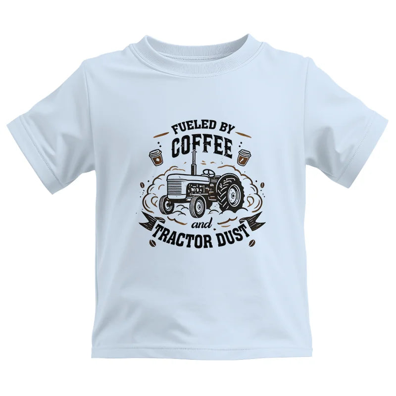 Image of Fueled By Coffee And Tractor Dust - Kids Heavy Cotton™ Tee