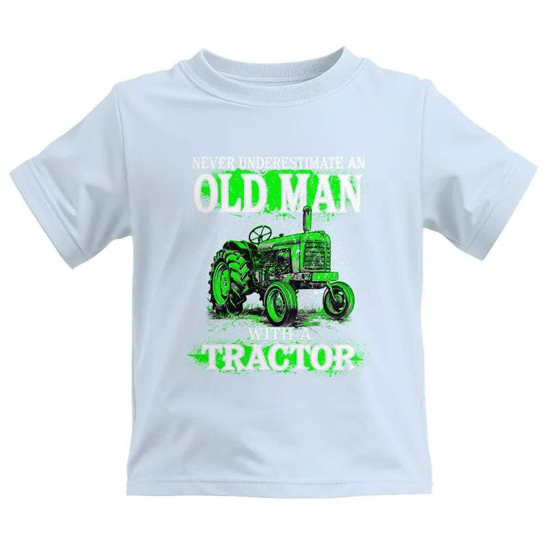 Funny Quote Never Underestimate Old Man Tractor - Kids Heavy Cotton™ Tee