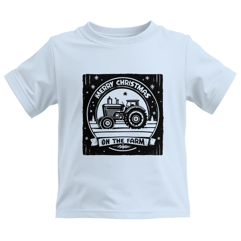 Merry Chritmas On The Farm 5 - Kids Heavy Cotton™ Tee