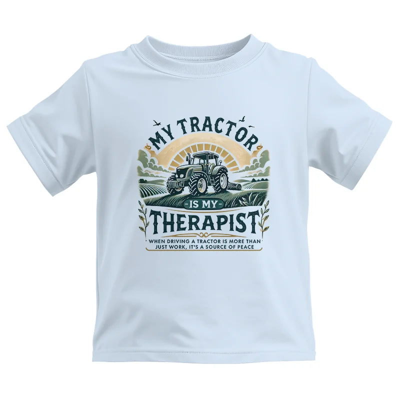 Image of My Tractor Is My Therapist - Kids Heavy Cotton™ Tee