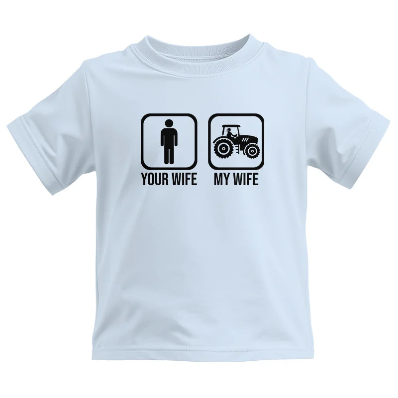 My Wife Is Cooler Than Yours Funny Farm Tractor 2 - Kids Heavy Cotton™ Tee