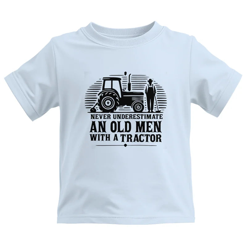 Never Underestimate An Old Men With A Tractor - Kids Heavy Cotton™ Tee