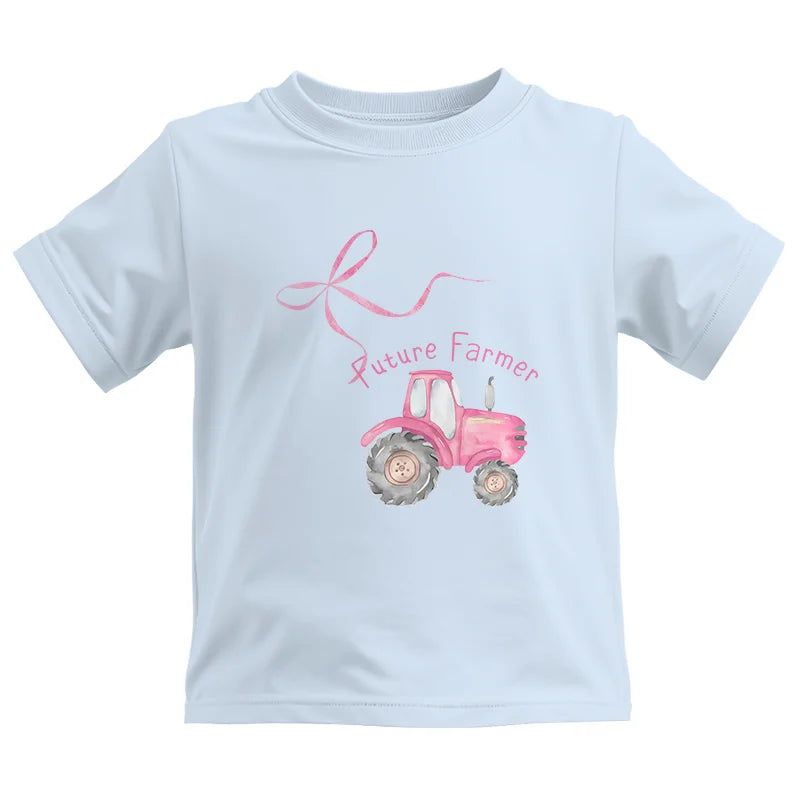 Pink Bow Cute Tractor - Kids Heavy Cotton™ Tee