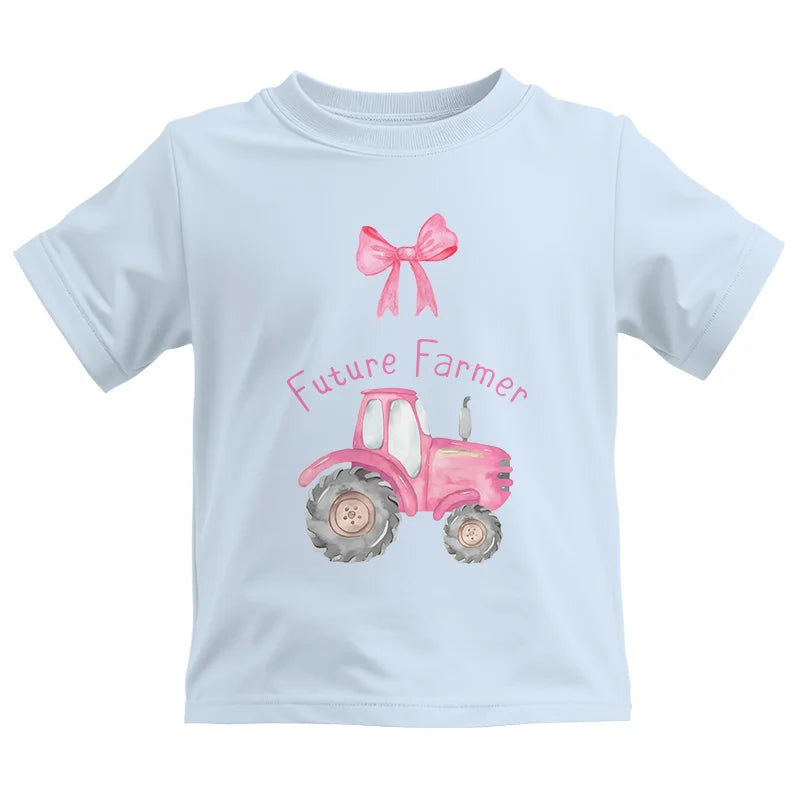 Pink Tractor For Future Farmer - Kids Heavy Cotton™ Tee