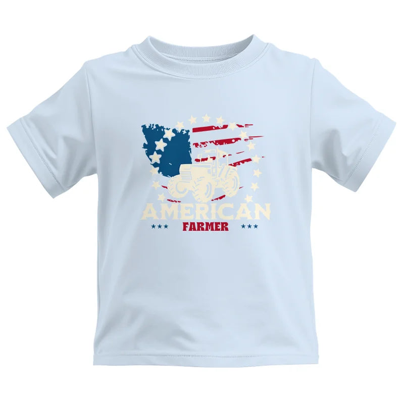 Proud To Be An American Farmer Citizen Veteran - Kids Heavy Cotton™ Tee