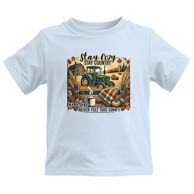 Stay Cozy_Stay Country_Farm Life Never Felt This Comfy 2 - Kids Heavy Cotton™ Tee