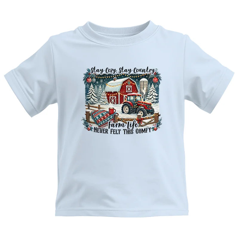 Stay Cozy_Stay Country_Farm Life Never Felt This Comfy 3 - Kids Heavy Cotton™ Tee