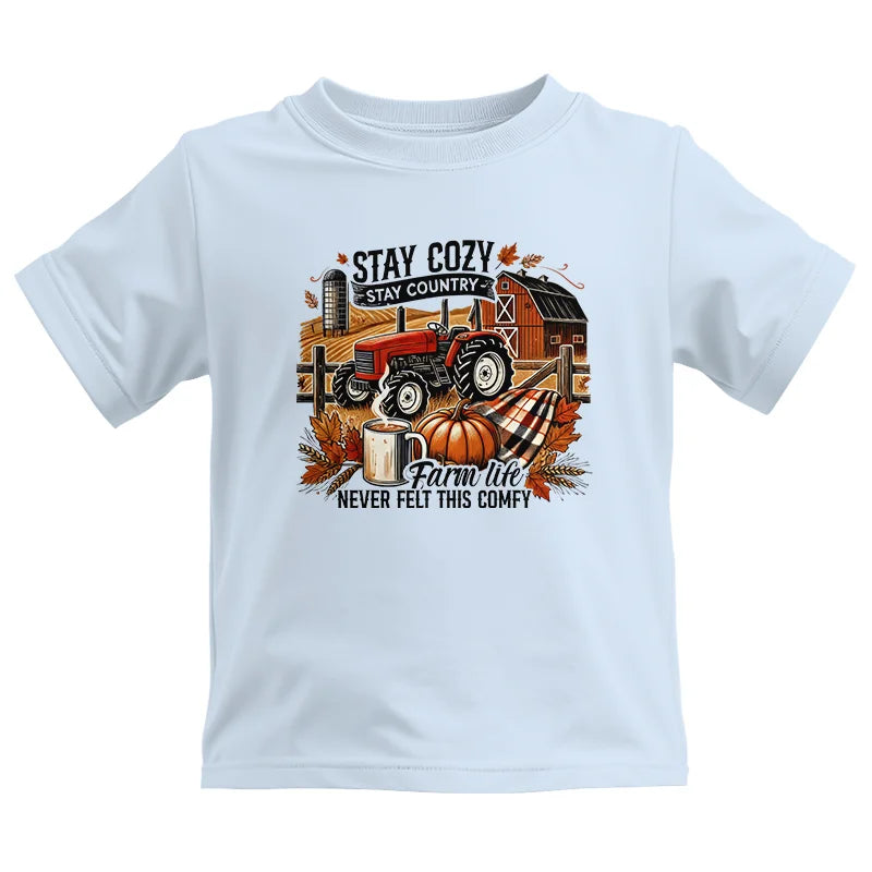 Image of Stay Cozy_Stay Country_Farm Life Never Felt This Comfy - Kids Heavy Cotton™ Tee