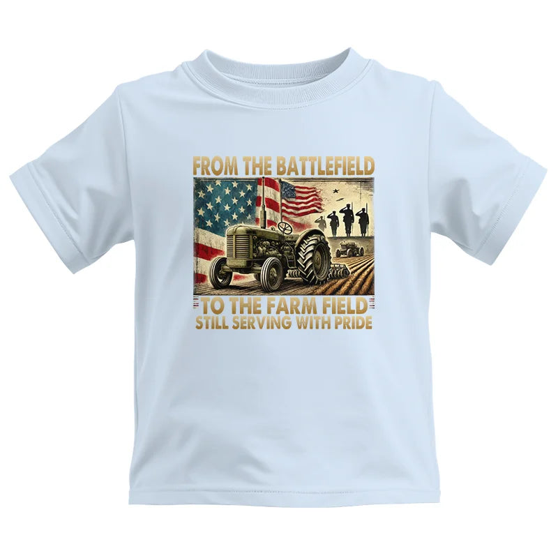 Image of Veteran Farmer From The Battlefield To The Farm Field 1 - Kids Heavy Cotton™ Tee