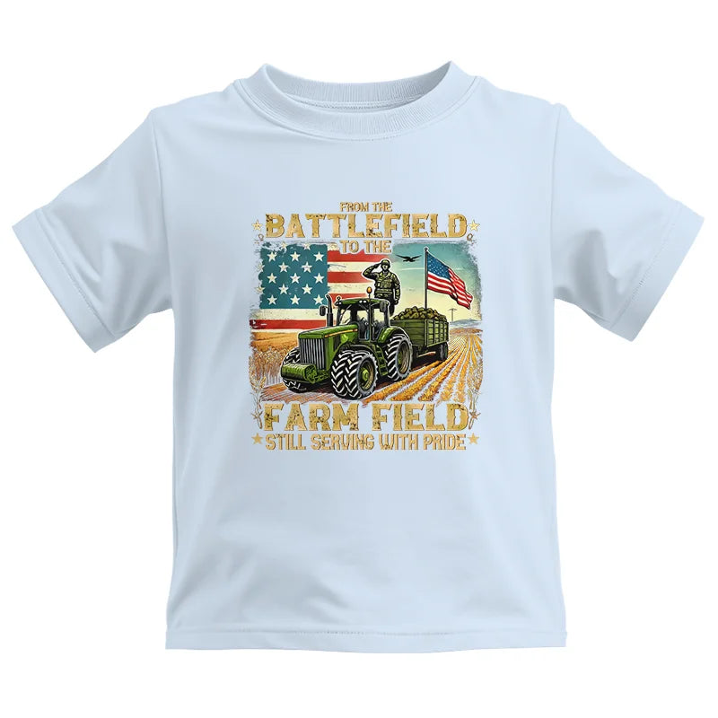 Veteran Farmer From The Battlefield To The Farm Field 2 - Kids Heavy Cotton™ Tee