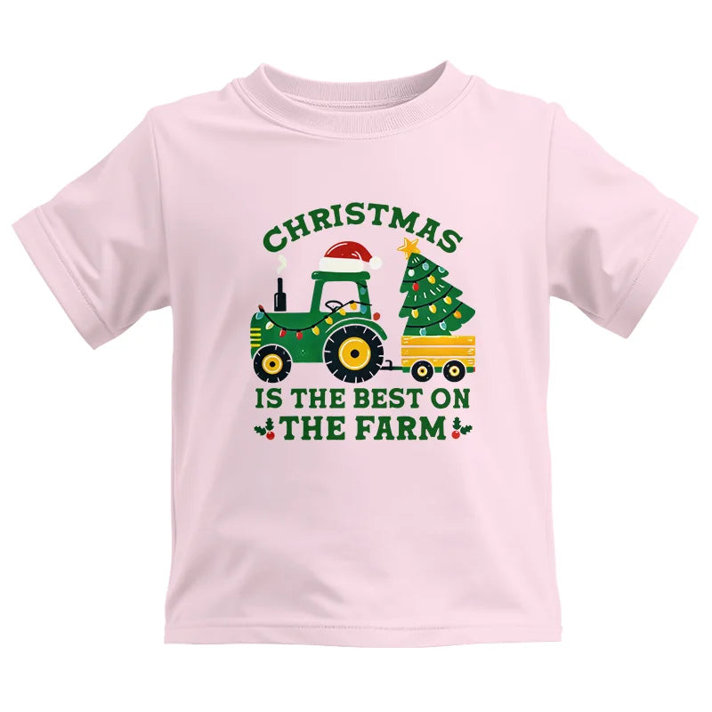 Christmas Is The Best On The Farm - Kids Heavy Cotton™ Tee