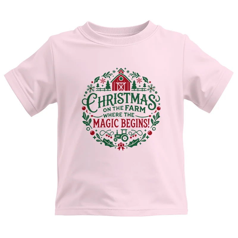 Christmas on the Farm Where the Magic Begins! 2 - Kids Heavy Cotton™ Tee