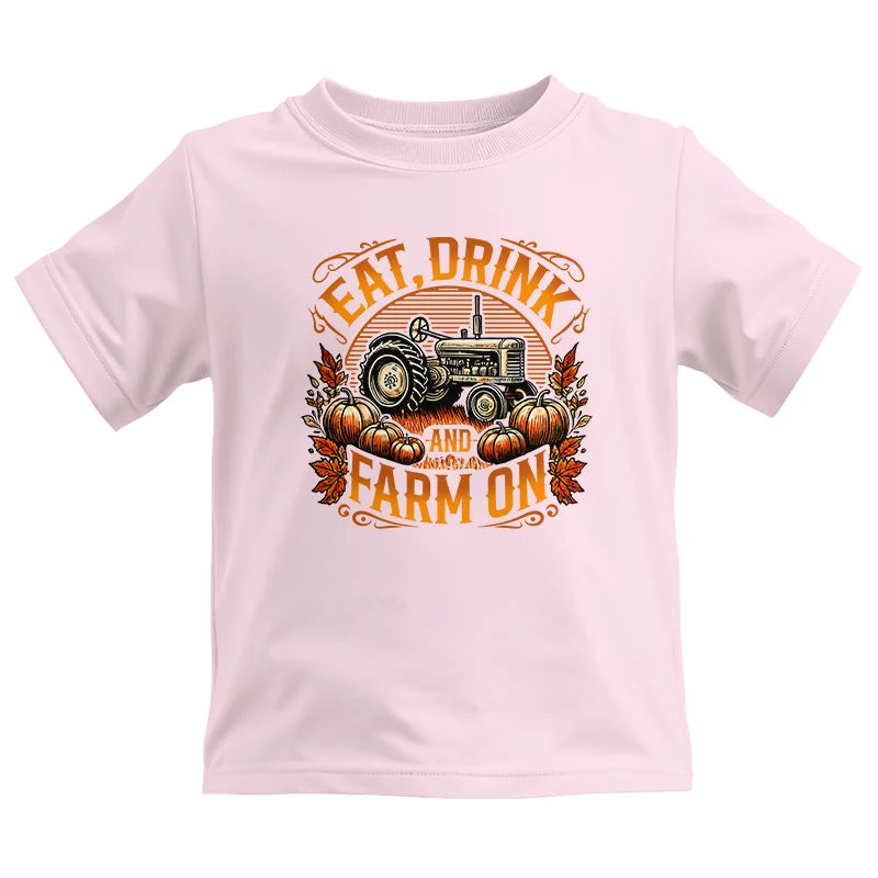 Image of Eat Drink and Farm On 2 - Kids Heavy Cotton™ Tee