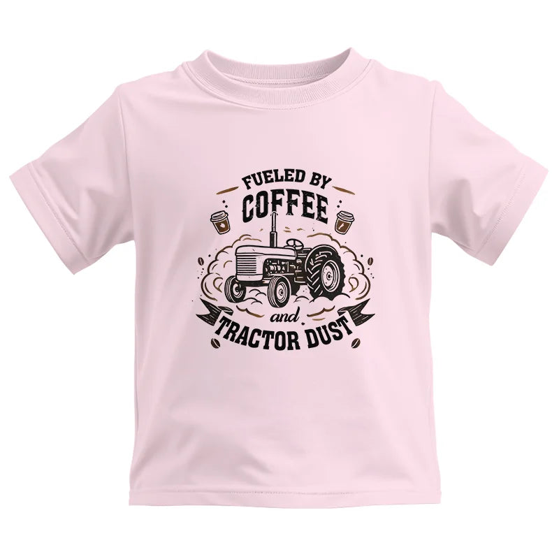 Fueled By Coffee And Tractor Dust - Kids Heavy Cotton™ Tee