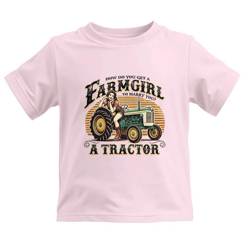 Image of Get A Farmgirl To Marry You_A Tractor - Kids Heavy Cotton™ Tee