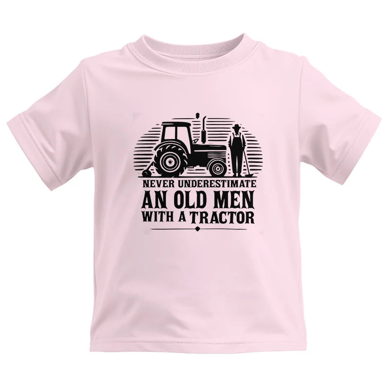 Never Underestimate An Old Men With A Tractor - Kids Heavy Cotton™ Tee