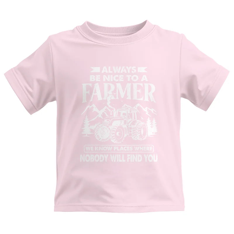 Image of Nice Farmer Funny Tractor Rancher Farming - Kids Heavy Cotton™ Tee