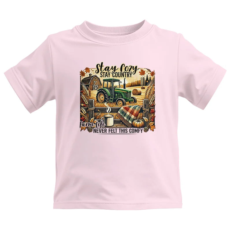 Stay Cozy_Stay Country_Farm Life Never Felt This Comfy 2 - Kids Heavy Cotton™ Tee