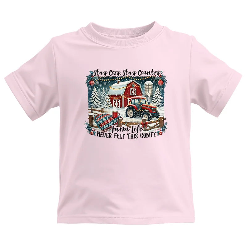 Stay Cozy_Stay Country_Farm Life Never Felt This Comfy 3 - Kids Heavy Cotton™ Tee