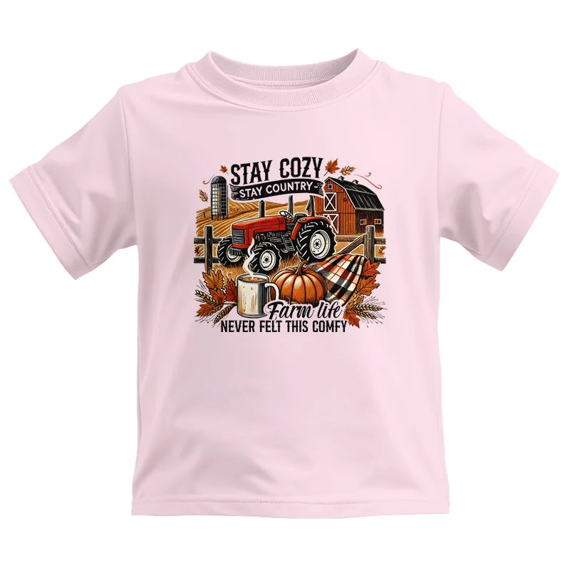 Image of Stay Cozy_Stay Country_Farm Life Never Felt This Comfy - Kids Heavy Cotton™ Tee