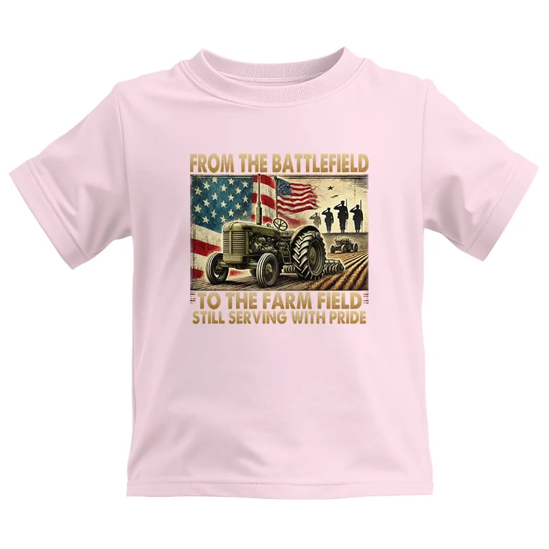 Veteran Farmer From The Battlefield To The Farm Field 1 - Kids Heavy Cotton™ Tee