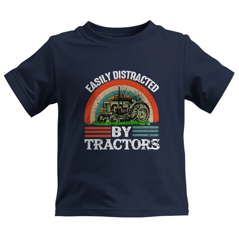 Image of Easily Distracted By Tractors - Kids Heavy Cotton™ Tee