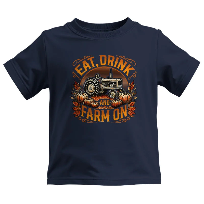 Eat Drink and Farm On 2 - Kids Heavy Cotton™ Tee